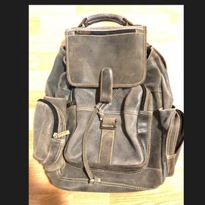 Claire Chase Uptown Distressed Slate Gray Backpack
